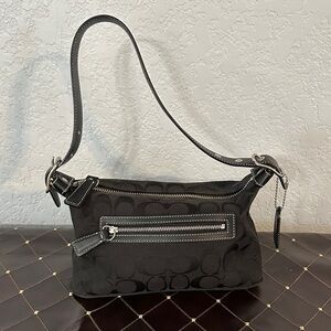 Coach Black Signature Shoulder Bag